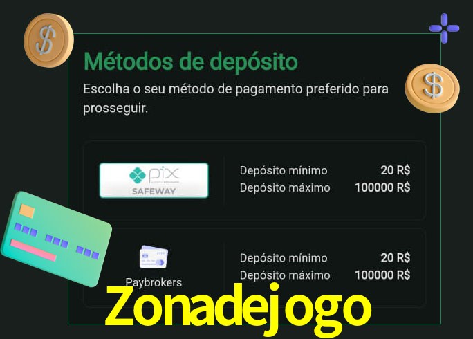 O cassino Zonadejogo oferece uma grande variedade de métodos de pagamento